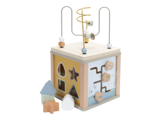 Kostka s aktivitami dřevěná Husa