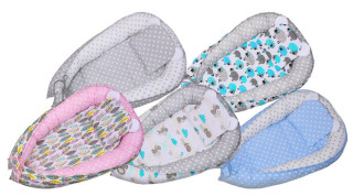 Hnízdo pro miminka s matrací a polštářkem DUET 80x50cm