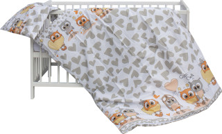 Dětská postýlka s kompletní výbavou Scarlett Kulíšek 120 x 60 cm - béžová