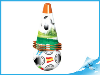 Fotbalové kužely 18cm 4ks s míčem 12cm 10m+