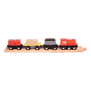 Nákladní vlak + koleje Bigjigs Rail 