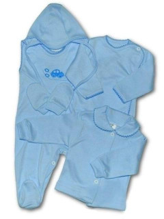 Soupravička 5-ti dílná modrá vel. 62 