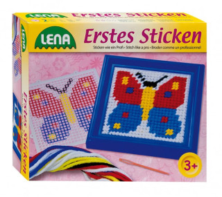 Vyšívání obrázek motýl v krabici