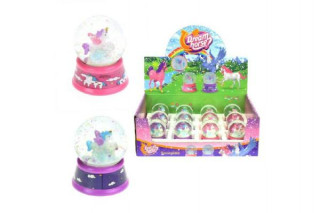 Sněhová koule/Těžítko jednorožec kůň 6 cm