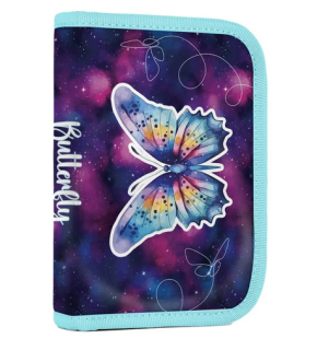 Penál 1 p. 2 chlopně, prázdný Motýl