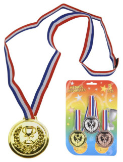 Medaile plastové sada