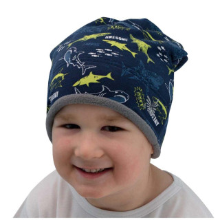 Zimní čepice spadená Shark Esito Modrá