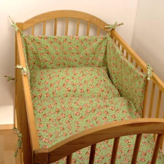 Dětské povlečení 2dílné flanelové zelené 130 x 90 cm