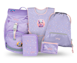 Set 5 Airy Mazlíčci: batoh, penál, sáček, zástěra, peněženka Baagl