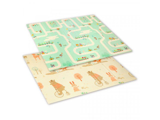 Podložka pěnová edukační XPE pěna 180x200 cm Zvířátka BABYONO
