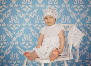 Souprava ke křtu pro dívky EKO 44 Vel. 68