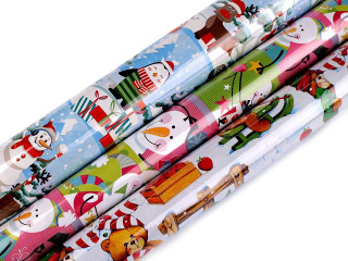 Balící papír vánoční dětský 0,7x2 m