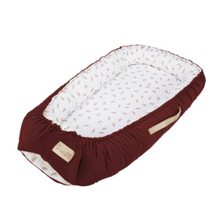 Hnízdo pro miminko Velvet tomato red Klups 50x80 cm
