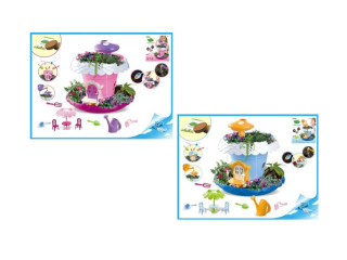 Kouzelná chaloupka 27 cm se zahrádkou k pěstování rostlin