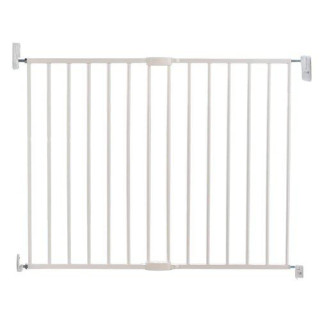 Lindam - Dětská zábrana s posuvnou šířkou kov bílá
