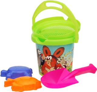 Sada na písek Krtek-kyblík, lopatka, 2 formičky