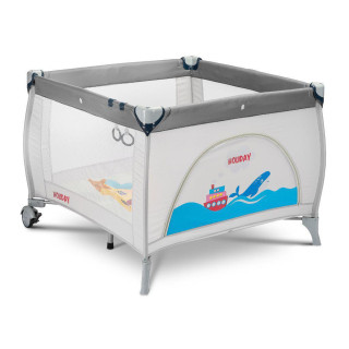 Dětská skládací ohrádka Caretero Holiday grey