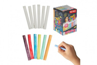 Křídy tabulové 36 ks bílé + barevné 8 cm 24 m+