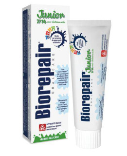 Biorepair Junior mátová zubní pasta pro děti bez fluoridů 75 ml
