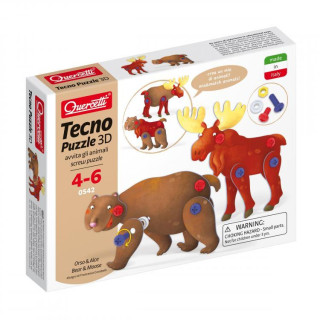 Tecno Puzzle 3D Medvěd a los Quercetti