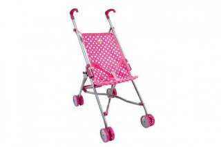 Kočárek pro panenky golfové hole kov/plast