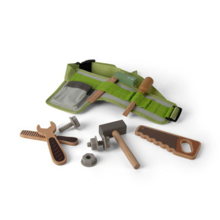 Playful Wood dřevěný opasek s nářadím 11 ks