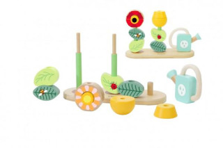 Dřevěná skládanka Květinová zahrada 11 ks 10 m+