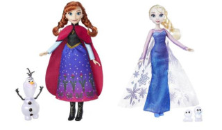 Frozen Princezna Elsa/Anna s třpytivými šaty a kamarádem