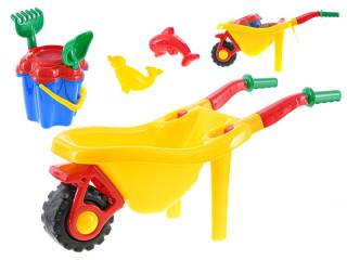 Kolečko + sada na písek žluté