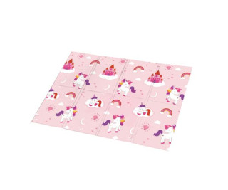 Skládací pěnová podložka Jednorožec 120x90 cm