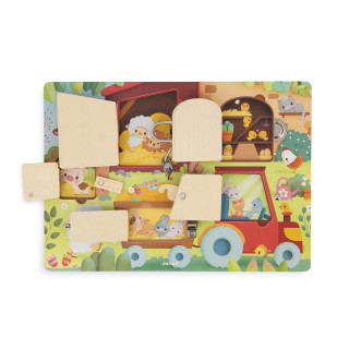 Dřevěná deska se zámky farma Janod