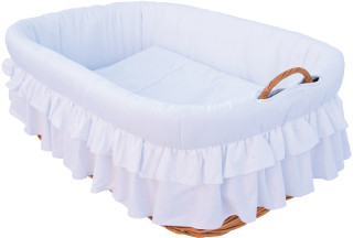 Mojžíšův košík pro miminko Martin bílá Scarlett 