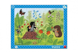 Puzzle deskové Krtek a jahody 29x37 cm 40 dílků