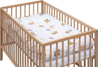 Dětská postýlka s kompletní výbavou přírodní 120 x 60 cm Lila béžová Scarlett