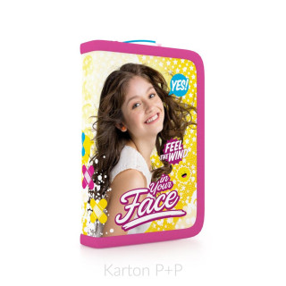 Penál jednopatrový 2 chlopně, prázdný Soy Luna