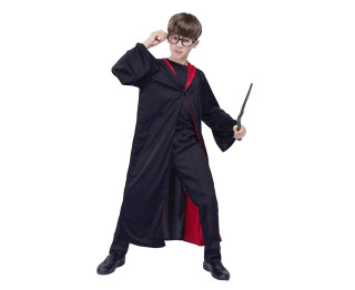 Kostým Čaroděj černo/červený 