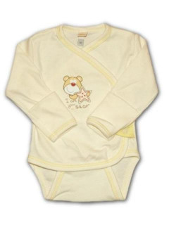 Zavinovací body dlouhý rukáv béžové Bobas vel. 62