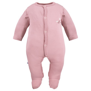 Kojenecký overal Petite květinky růžový Eevi