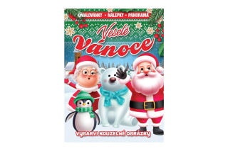 Omalovánky Veselé Vánoce se samolepkami