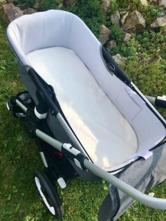 Nepropustné prostěradlo do kočárku BIO FLANEL