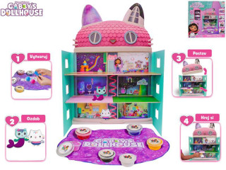 Gábinin kouzelný domek: sada pro modeláž postaviček + kartonový domeček