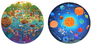 Kulaté puzzle 150 dílků Mideer