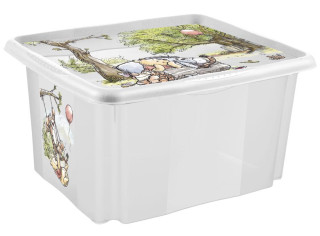 Úložný box s víkem malý "Winnie", Transparent II 24 l