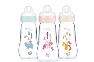 Dětská antikoliková skleněná láhev Feel Good 260 ml MAM