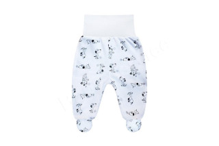 Bavlněné polodupačky Pejsek Baby Service Bílý lem
