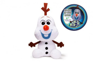 Sněhulák Olaf plyšový 30 cm svítící ve tmě Ledové království II