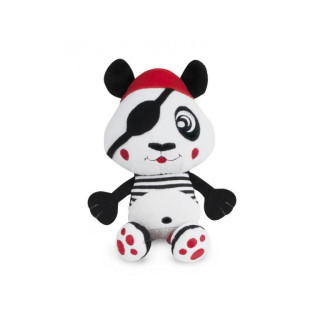 Plyšové chrastítko s klipem na kočárek -PIRÁT PANDA