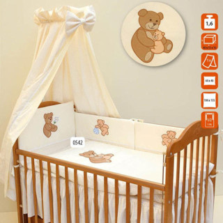 Dětské povlečení 2dílné Béďa 135 x 100 cm - béžové