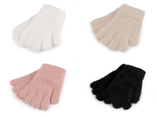 Dětské pletené rukavice chlupaté
