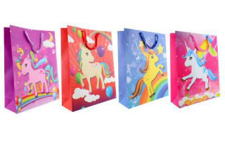 Dárková taška Jednorožec ohromná 43x55x15 cm